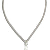 5.62 Carat Pear Diamond Solitaire Drop Pendant Necklace 18K White Gold