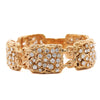 Schweres Vintage Diamant 5-Glieder 14K Gold Nugget Armband