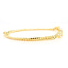 0.88 Carat Diamond in 18K Gold Twisted Rope Chain Floral Bracelet