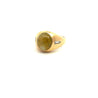 12 Carat Chrysoberyl Cats Eye Mens Ring With Baguette Diamond Sides in 18K Gold