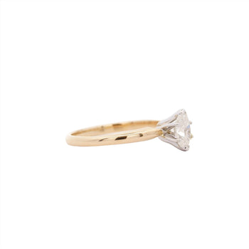 1/2 Carat Marquise Diamond Solitaire 2-tone 14K Gold Ring – Assay Jewelers
