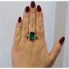 12.68 Carat Zoisite Green Tanzanite & Diamond Ring in Platinum 950 | IGI Certified