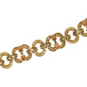 12.75 Carat Oval Spessartine Garnet & Diamond 18K Gold Wide Oval Link Bracelet