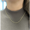 14K Gold Bar and Toggle Chain Necklace | 18 Inches - 1.5mm