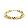 14K Gold Curb Link Chain Mens Bracelet | 8.75MM - 7.5 Inches