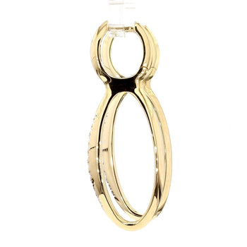 14K Gold Open Twisted Drop Earrings With Diamond Pave - Made in Italy – Assay Jewelers