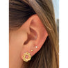 14k Solid Gold Knot Stud Earrings