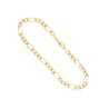 14k Yellow Gold Figaro Chain Bracelet 8 Inches, 4MM