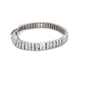 16 Carat Baguette Cut Diamond 18K White Gold Multi-Link Bracelet