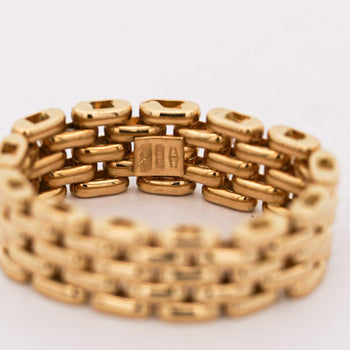 18K Gold Oval Link Chain Band Ring Size 7 – Assay Jewelers
