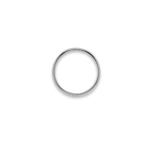 18K White Gold Round Cut Full Diamond Wedding Band Ring