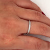 18K White Gold Round Cut Full Diamond Wedding Band Ring