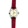 1950's Rolex Oyster Speedking Precision Watch in Red Leather Strap