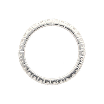 1.14 CTTW Natural Round Diamond Wedding Band Ring in 18K White Gold Size 7 – Assay Jewelers