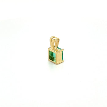 1.20 Carat Colombian Emerald Solitaire Pendant Necklace in 18K Gold – Assay Jewelers