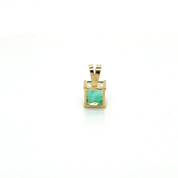 1.20 Carat Colombian Emerald Solitaire Pendant Necklace in 18K Gold – Assay Jewelers