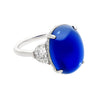 20 Carat Royal Blue No Heat Burma Sapphire & Diamond Ring