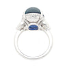 20 Carat Royal Blue No Heat Burma Sapphire & Diamond Ring