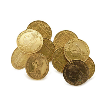 22K Yellow Gold Victorian Coin Cluster Lever Back Statement Earrings – Assay Jewelers