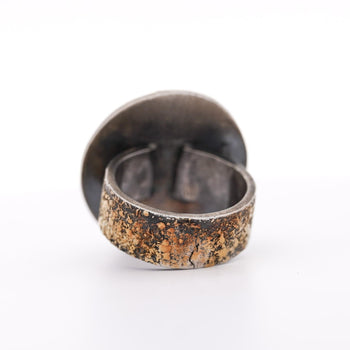 Bague sertie d’une pièce JUSTINIEN I de l’Empire byzantin antique en or 22K – Assay Jewelers