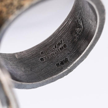 Bague en or 22K avec pièce antique de l’Empire byzantin Justinien I – Assay Jewelers