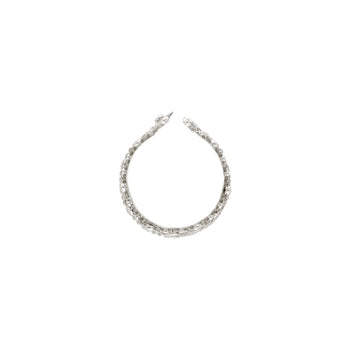 Bracelet chaîne serti clos de diamants naturels taille ronde total 25 carats en or blanc 18K – Assay Jewelers