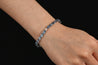 28 Carat Oval Cut Aquamarine 3 Row Tennis Bracelet