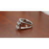 2.5 Carat Emerald Cut Lab Grown Diamond Mens Pinky Ring in Platinum and 18K White Gold