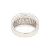 2.51 Carat Diamond Pavé Cluster Band Platinum Ring