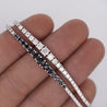 2.85 Carat Lab Grown Diamond 14K White Gold Graduating Tennis Bracelet