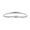 3 Carat Sapphire & Diamond Graduated Tennis Bracelet