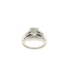 3.02 carat H/VVS2 Cushion Lab Grown Diamond 3-Stone Platinum Ring