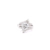 3.03 Carat Old-European Cut IGI Certified CVD Lab Diamond Solitaire Ring and Diamond Jacket Engagement Ring