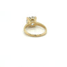 3.40 Carat Round Cut F/VS2 Lab Grown Diamond Solitaire Ring in 14K Yellow Gold