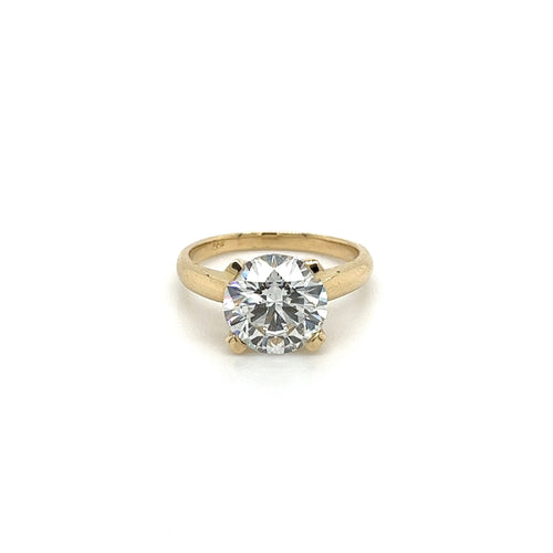 VS2 Lab Grown Diamond Solitaire Ring in 14K Yellow Gold