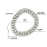 3.50CT TW Natural Diamond Connecting Circles Link 18K Gold Bracelet