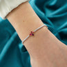 4 Carat Ruby Butterfly and Diamond Charm Tennis Bracelet