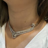 40 Carat Marquise And Baguette Cut Diamond Chandelier Platinum Choker Necklace