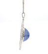 45 Carat Star Sapphire Ceylon No Heat Blue Art Deco Pendant