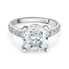 4.25 Carat Cushion Cut H/SI1 Lab grown Diamond Ring