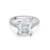 4.25 Carat Cushion Cut H/SI1 Lab grown Diamond Ring