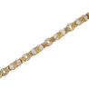 4.6 Carat Diamond Multi-Shape Link 18K Gold Unisex Bracelet