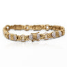 4.6 Carat Diamond Multi-Shape Link 18K Gold Unisex Bracelet