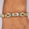 4.6 Carat Diamond Multi-Shape Link 18K Gold Unisex Bracelet