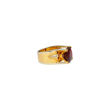 Spinelle de Birmanie sans chauffage de 6,04 carats, taille Coussin, dans une Bague Anciens en or 14K – Assay Jewelers