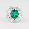 6.19 Carat No Oil Colombian Emerald Ring AGL Certified