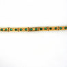 7 Carat Colombian Emerald Bracelet 18K Gold Vintage Box Link Matte Finish