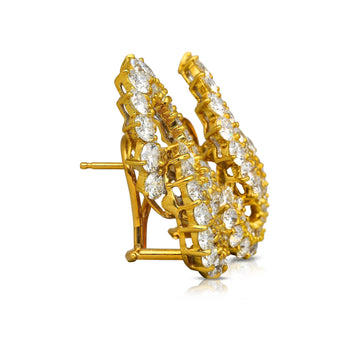 7 Carat Diamond Infinity Clip On Earrings in 18K Gold – Assay Jewelers