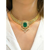 8.12 Carat Colombian Emerald & Diamond Chandelier Regal Choker Necklace