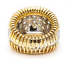 8.5 Carat Diamond Pave Set 18K Gold Vintage Dome Band Ring